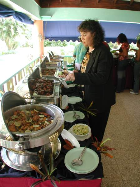 Lunch at The Negril Gardens  - Negril Chamber of Commerce Community Guide Training Programme Photos - Negril Travel Guide, Negril Jamaica WI - http://www.negriltravelguide.com - info@negriltravelguide.com...!