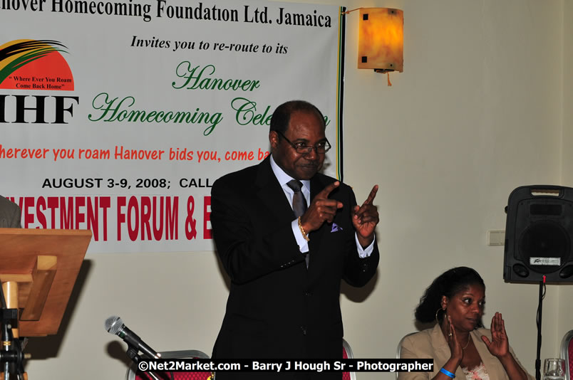 Investment & Business Forum - Brand Jamaica @ Grand Palladium Resort & Spa [Fiesta] - Thursday, August 7, 2008 - Hanover Homecoming Foundation LTD Jamaica - Wherever you roam ... Hanover bids you ... come HOME - Sunday, August 3 to Saturday, August 9, 2008 - Hanover Jamaica - Photographs by Net2Market.com - Barry J. Hough Sr. Photojournalist/Photograper - Photographs taken with a Nikon D300 - Negril Travel Guide, Negril Jamaica WI - http://www.negriltravelguide.com - info@negriltravelguide.com...!