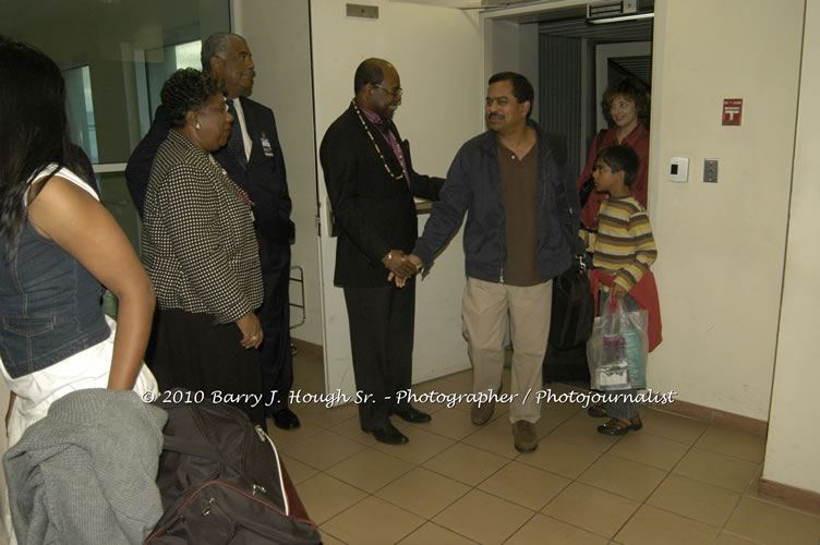 US Airways Inaugurtes New Service from Phoenix Sky Harbor International Airport to Sangster International Airport, Friday, December 18, 2009, Sangster International Airport, Montego Bay, St. James, Jamaica W.I. - Photographs by Net2Market.com - Barry J. Hough Sr, Photographer/Photojournalist - The Negril Travel Guide - Negril's and Jamaica's Number One Concert Photography Web Site with over 40,000 Jamaican Concert photographs Published -  Negril Travel Guide, Negril Jamaica WI - http://www.negriltravelguide.com - info@negriltravelguide.com...!