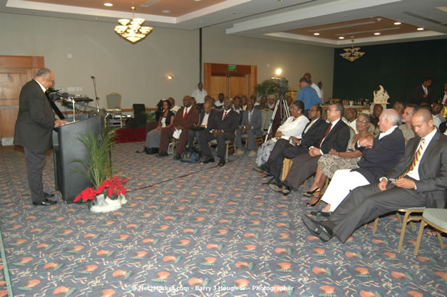 Red Cap Porters Awards - Minister of Tourism, Hon. Edmund Bartlett - Director of Tourism, Basil Smith - Friday, December 14, 2007 - Holiday Inn Sunspree, Montego Bay, Jamaica W.I. - Photographs by Net2Market.com - Barry J. Hough Sr, Photographer - Negril Travel Guide, Negril Jamaica WI - http://www.negriltravelguide.com - info@negriltravelguide.com...!